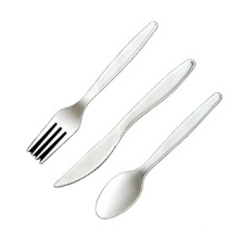 Eco friendly biodegradable CPLA 7 inch cutlery set